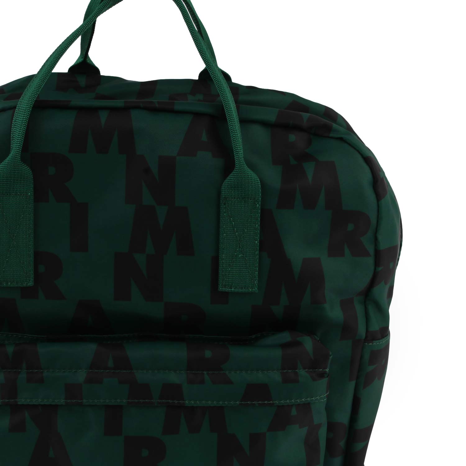 Zaino unisex verde con loghi Marni neri - annameglio.com abbigliamento moda