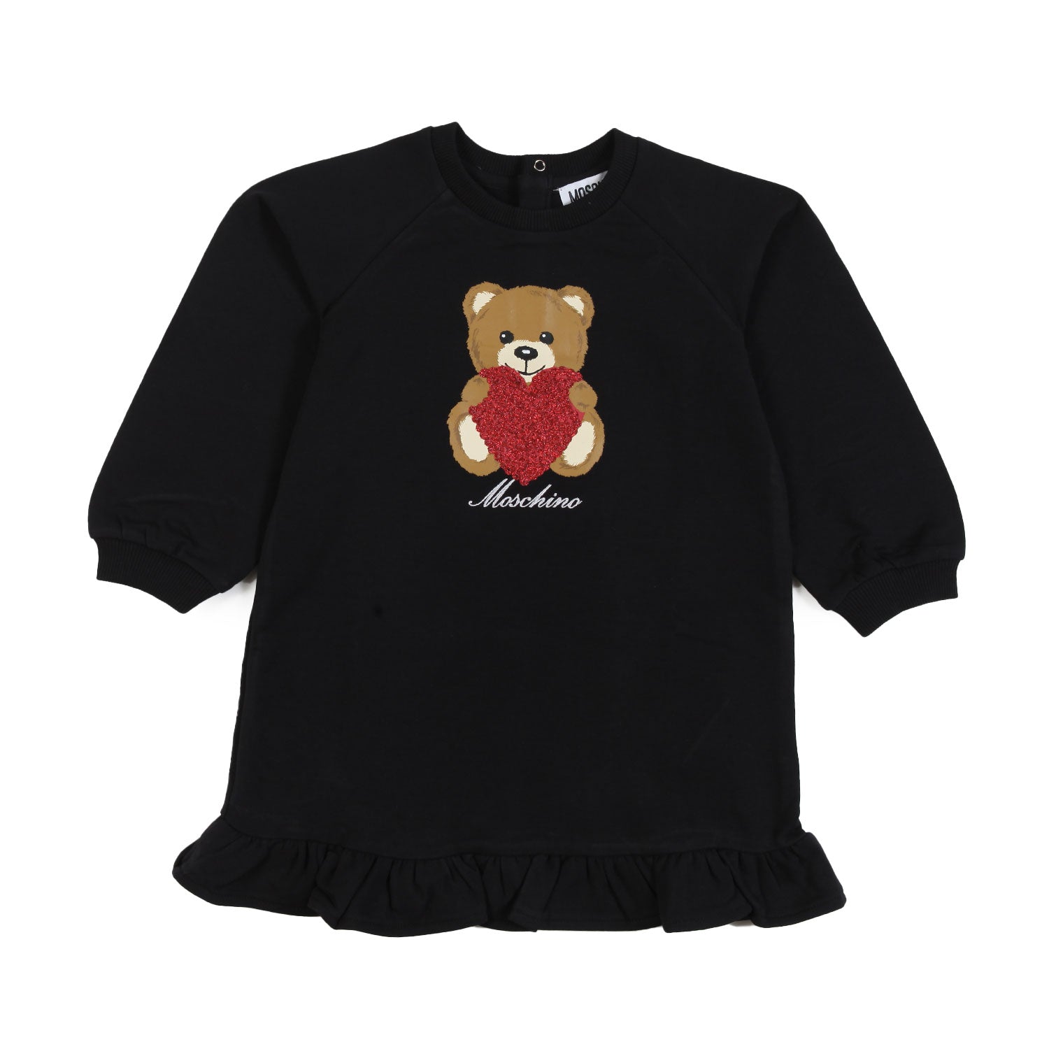 Abito felpa nero Moschino bimba - annameglio.com abbigliamento moda