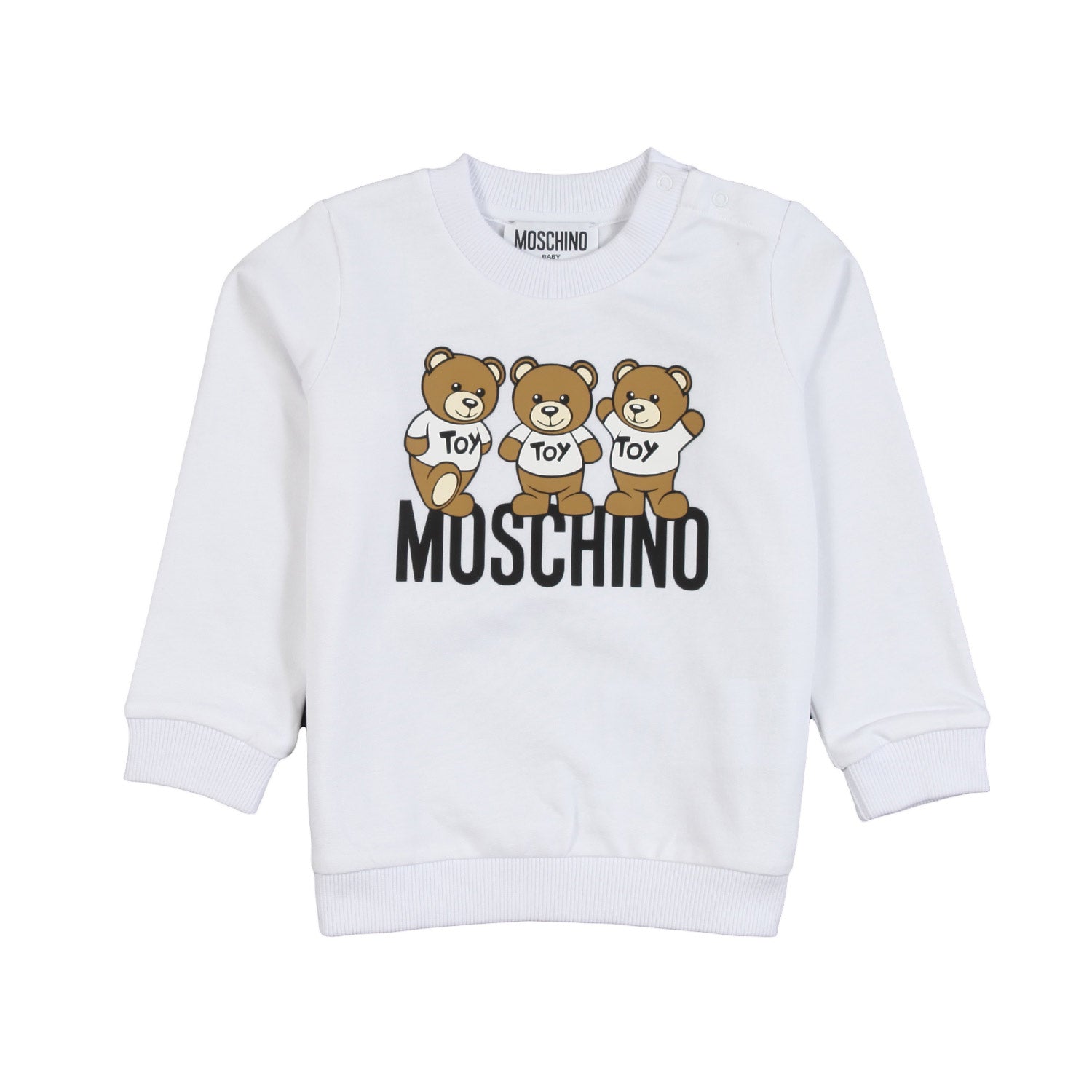 Felpa Moschino bianca bimba e bimbo - annameglio.com abbigliamento moda
