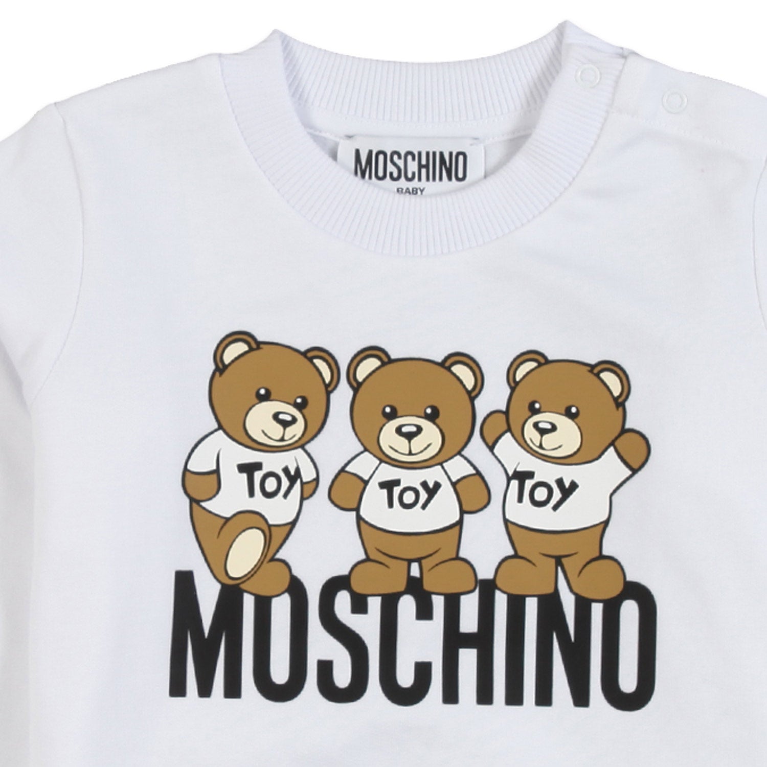 Felpa Moschino bianca bimba e bimbo - annameglio.com abbigliamento moda