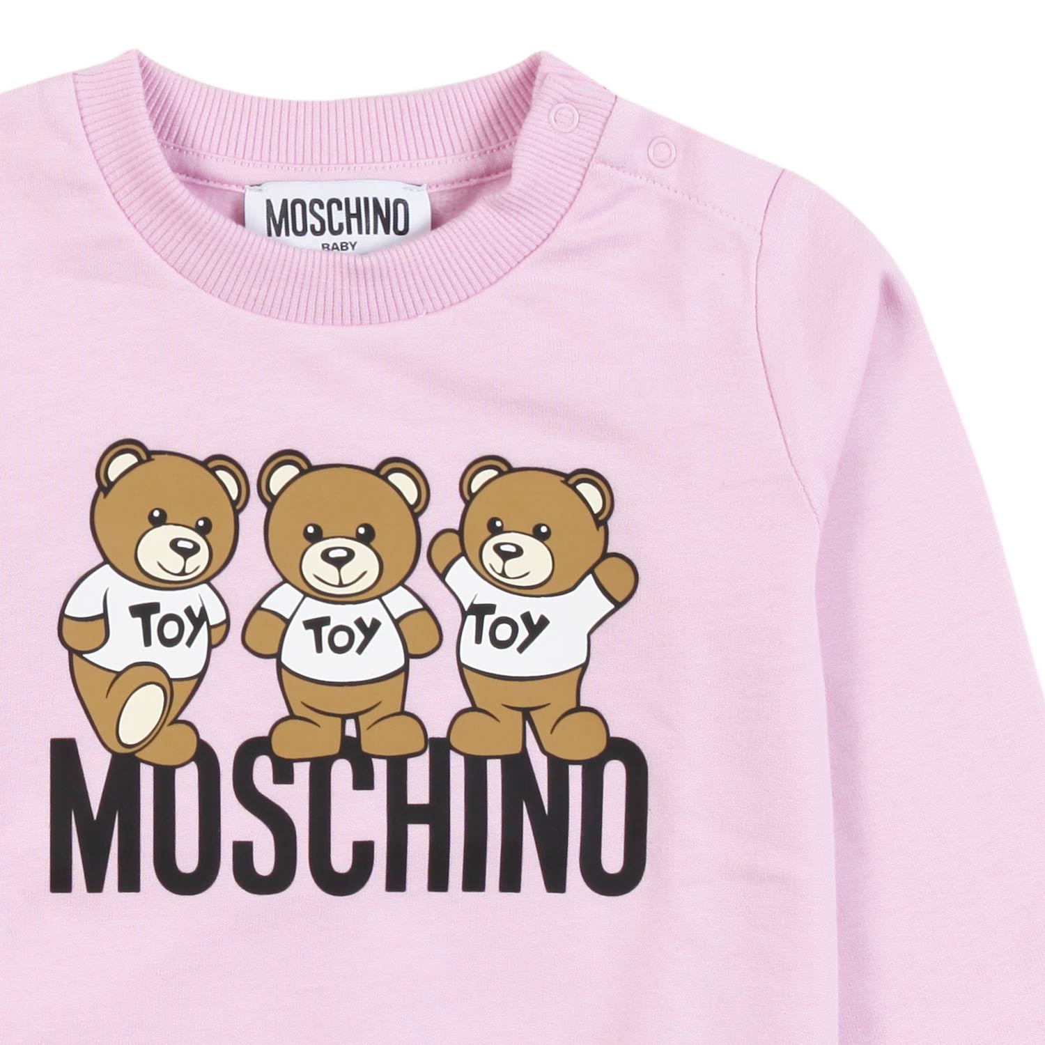 Felpa Moschino rosa glicine bimba - annameglio.com abbigliamento moda
