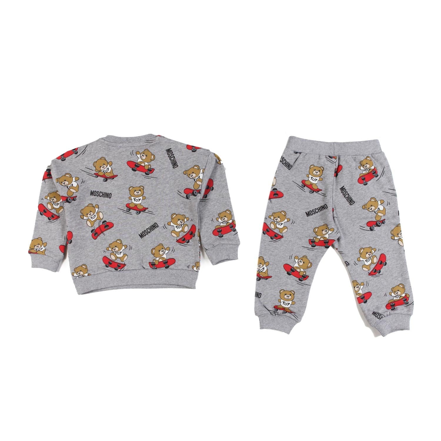 Tuta 2 pezzi grigia Bimbo con Orsetti Moschino - annameglio.com abbigliamento moda