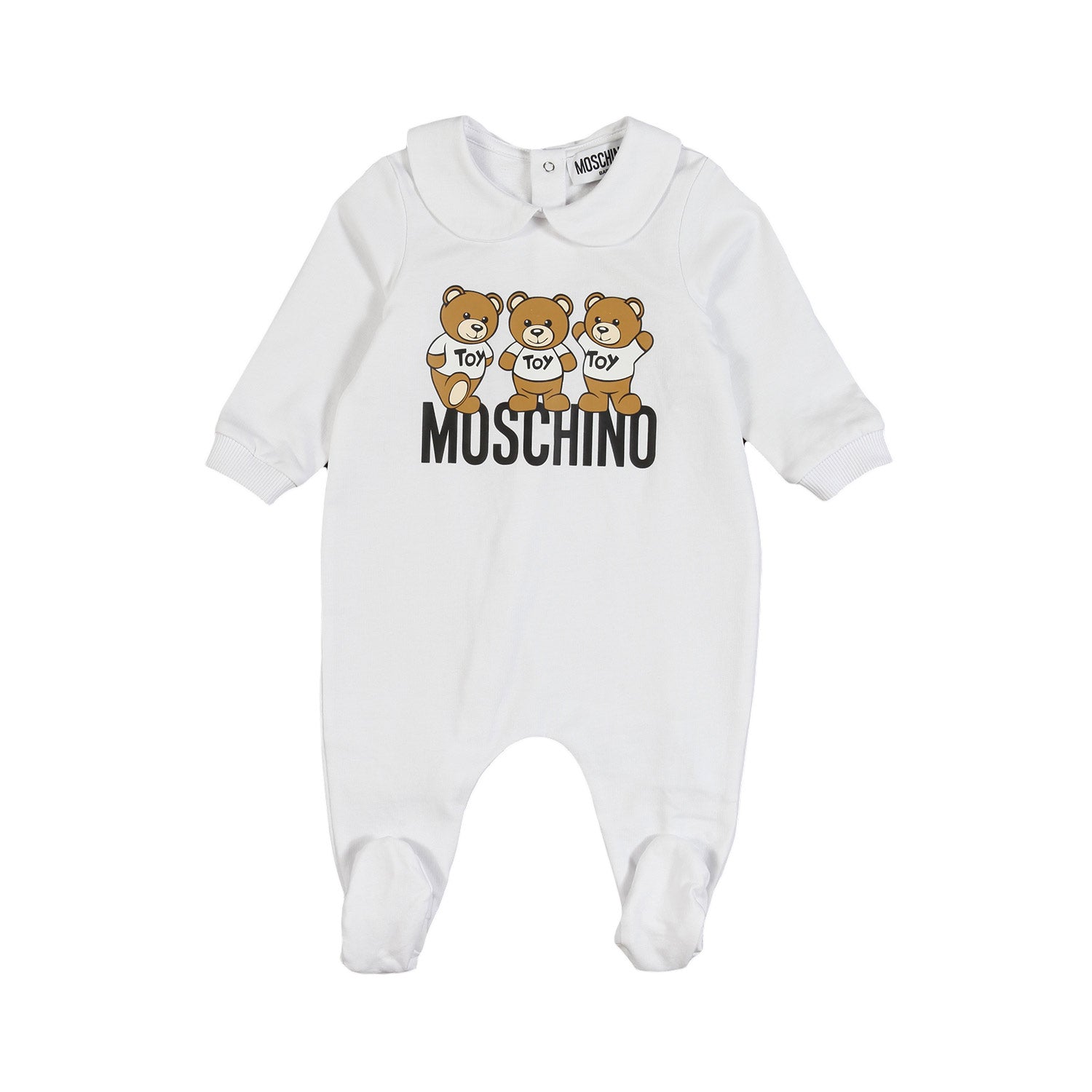 Tutina unisex Teddy Bears Moschino bianca neonato - annameglio.com abbigliamento moda