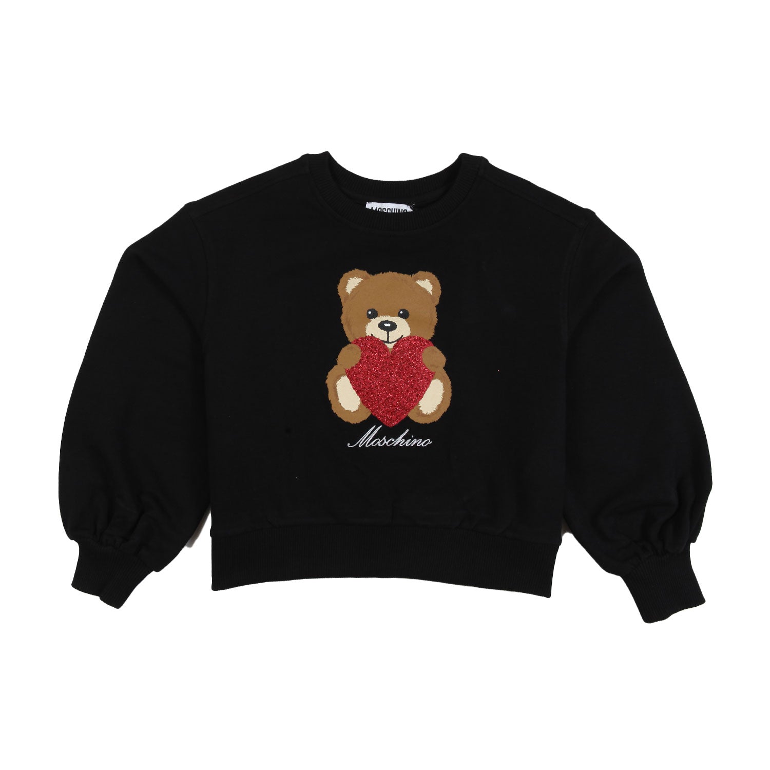 Felpa Teddy Bear Moschino nera Bambina - annameglio.com abbigliamento moda