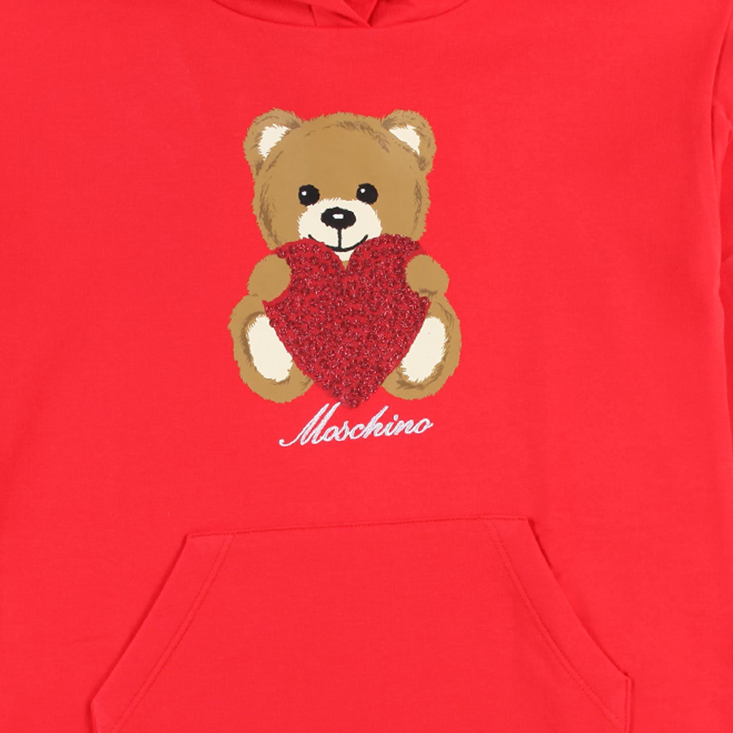 Abito felpa Moschino rosso con Teddy Bear Bambina - annameglio.com abbigliamento moda
