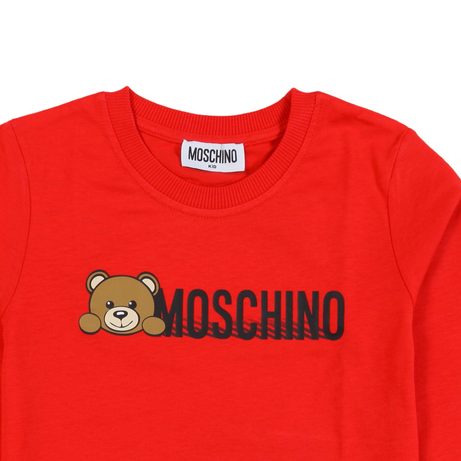 T-shirt unisex rossa con logo Moschino Teddy Bear - annameglio.com abbigliamento moda