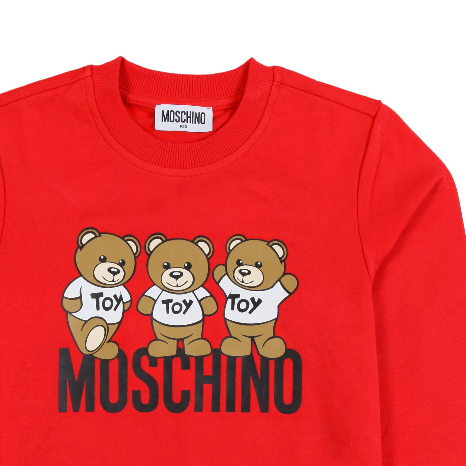 Felpa unisex rossa con Teddy Bears Moschino - annameglio.com abbigliamento moda
