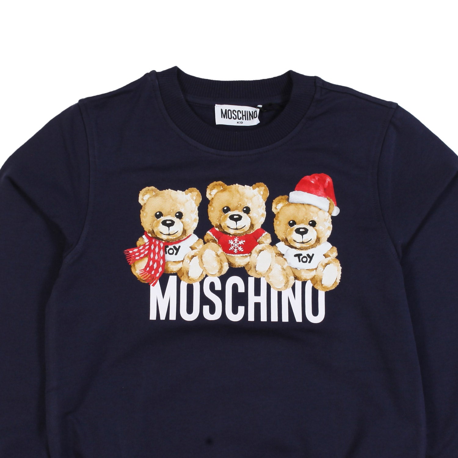 Felpa kids blu con Orsetti Moschino - annameglio.com abbigliamento moda
