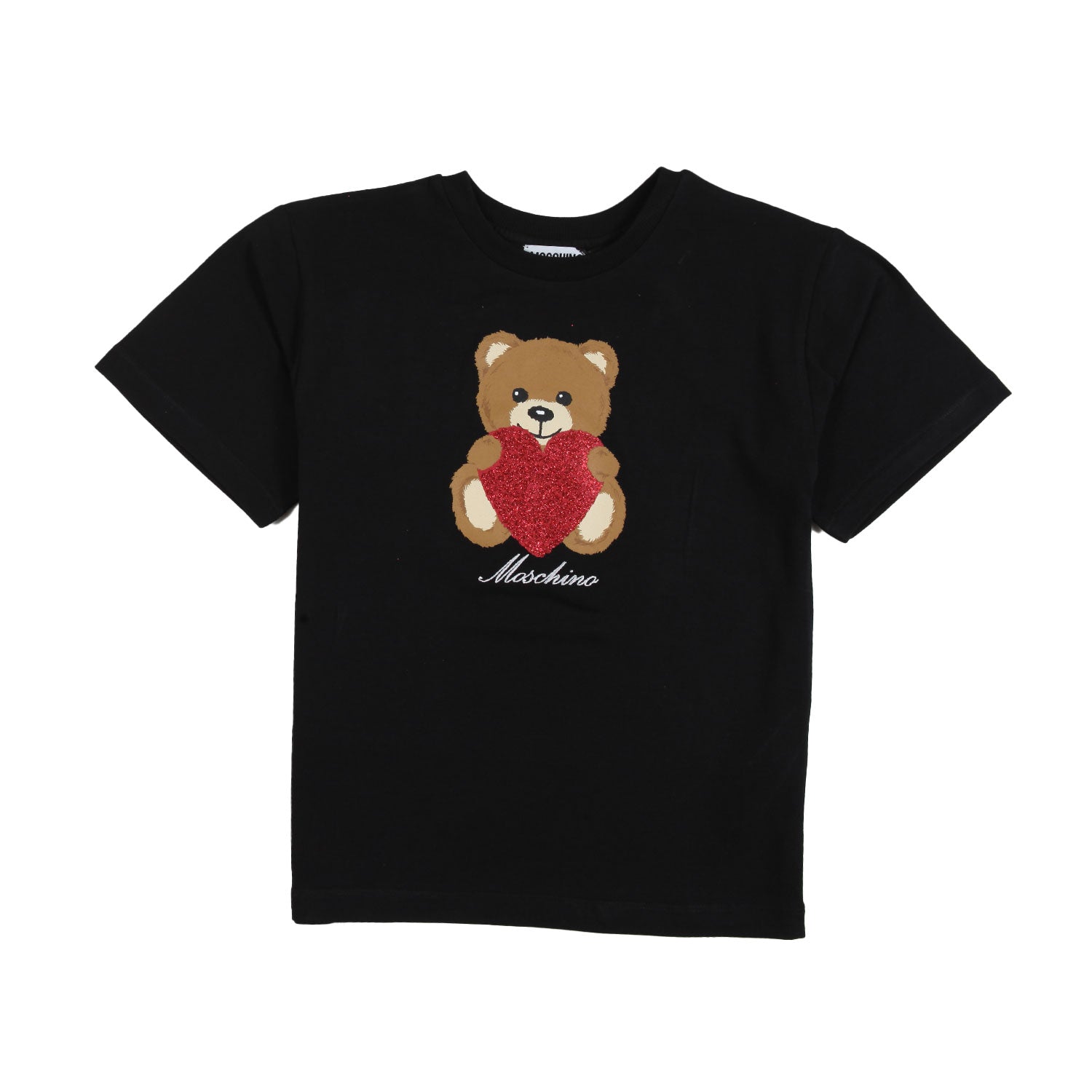 T-shirt Moschino nera bambina con Teddy Bear - annameglio.com abbigliamento moda
