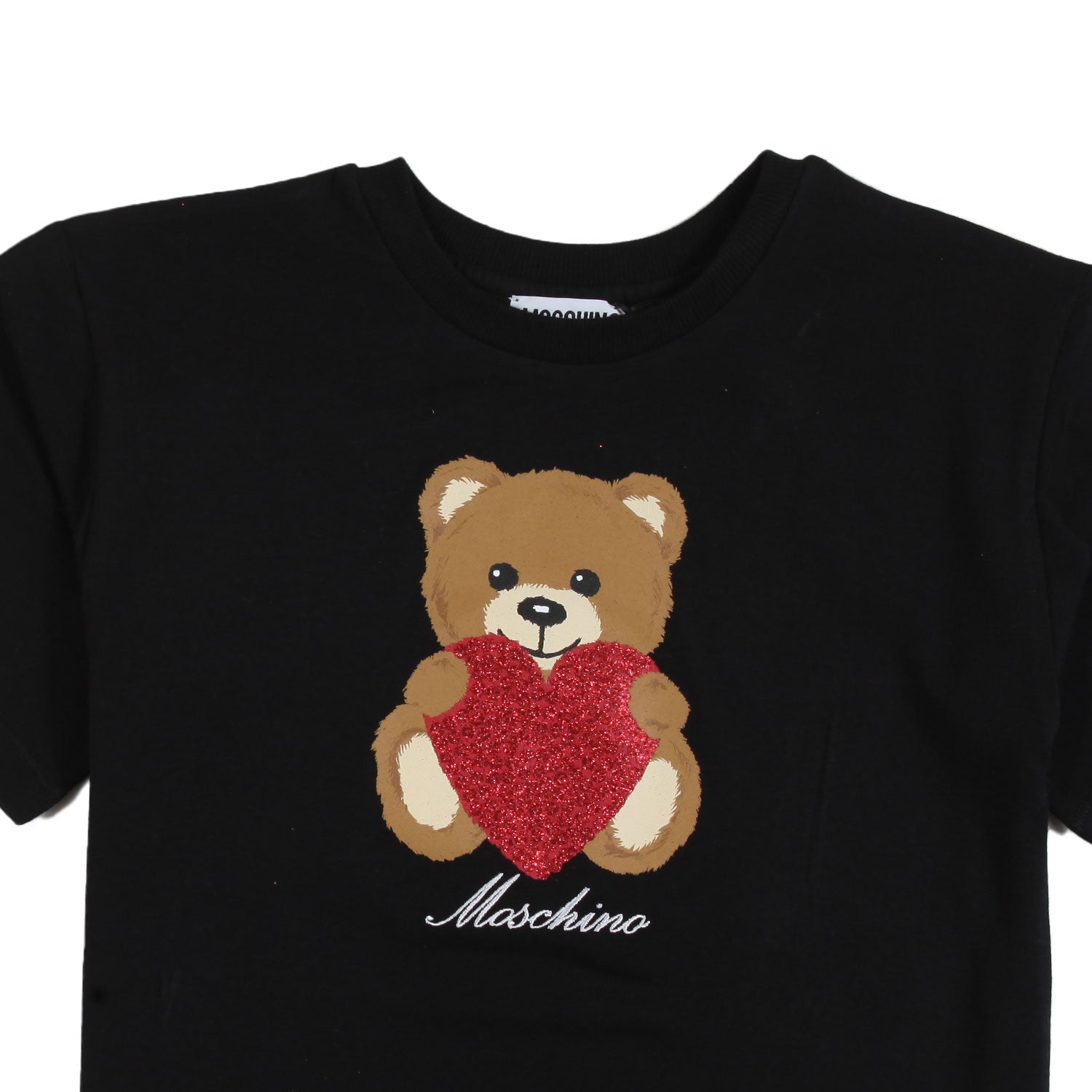 T-shirt Moschino nera bambina con Teddy Bear - annameglio.com abbigliamento moda