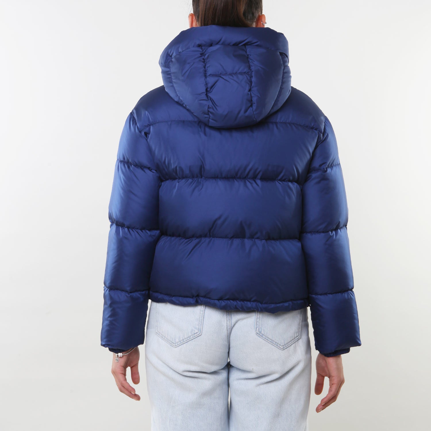 Piumino corto Aspesi blu bambina e ragazza - annameglio.com abbigliamento moda