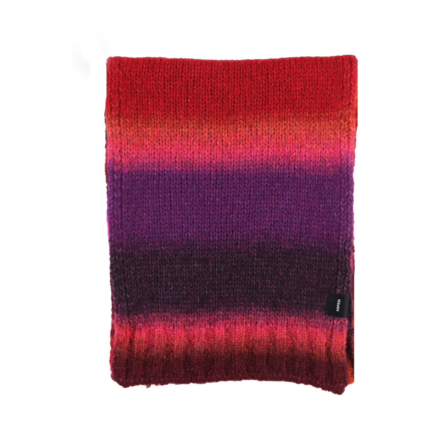 Sciarpa unisex Aspesi viola e multicolor a strisce - annameglio.com abbigliamento moda