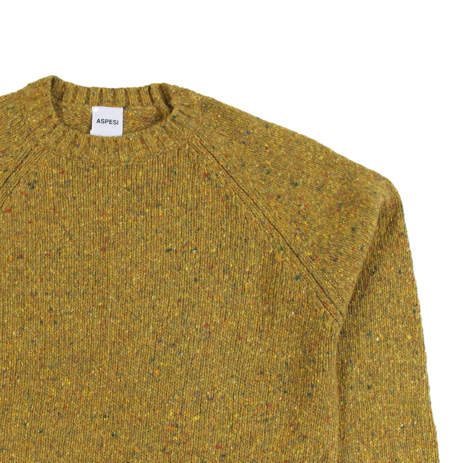 Maglione unisex Aspesi ocra melange - annameglio.com abbigliamento moda