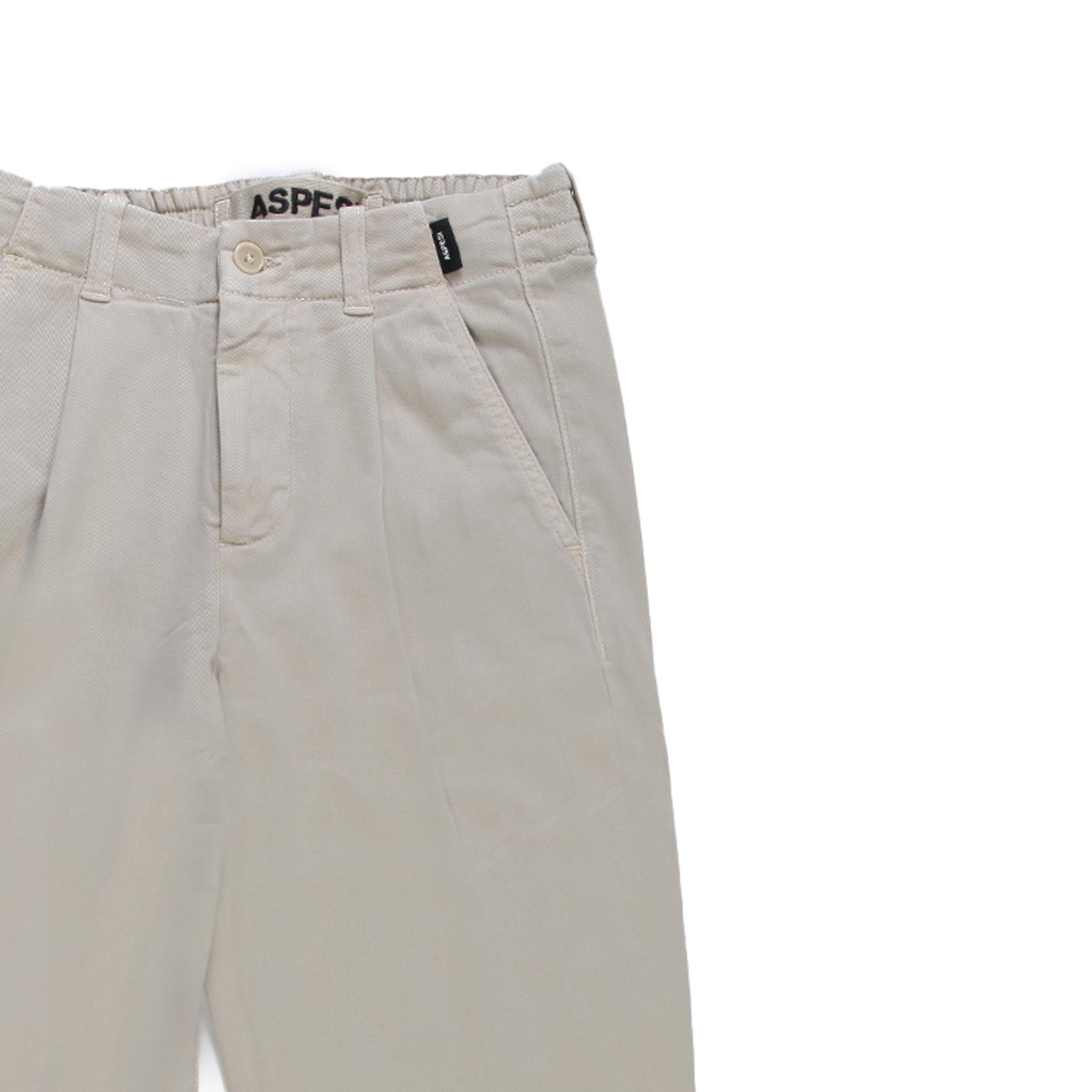 Pantalone twill Aspesi ecru bambino e ragazzo - annameglio.com abbigliamento moda