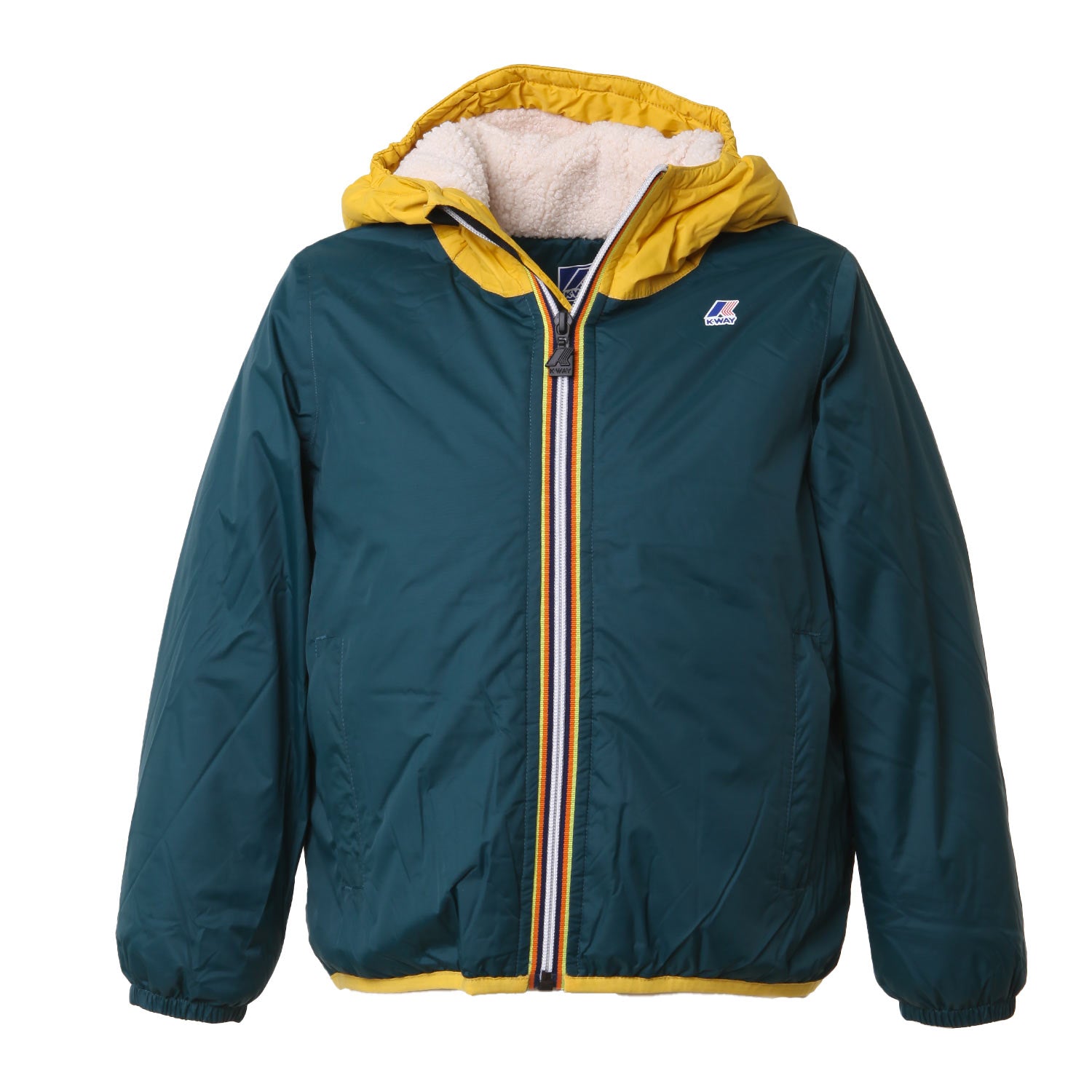 GIACCA LE VRAI CLAUDE ORSETTO VERDE E GIALLA - annameglio.com abbigliamento moda