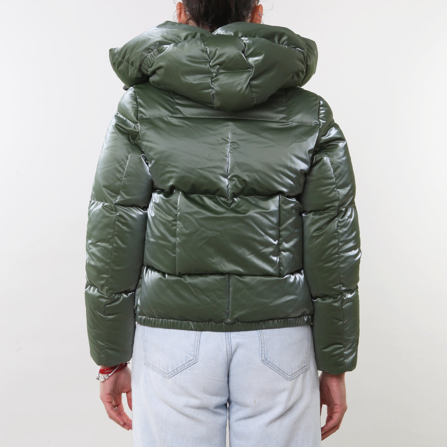 Piumino Esonne Heavy Brick verde metal - annameglio.com abbigliamento moda