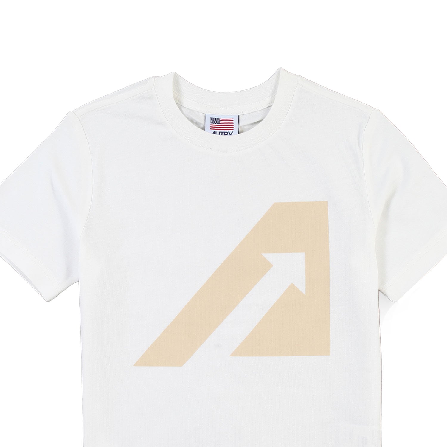 T-shirt Autry panna con logo beige bambino bambina - annameglio.com abbigliamento moda