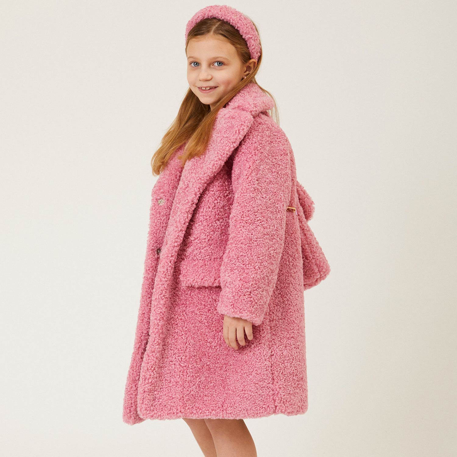 Cappotto peluche rosa Monnalisa - annameglio.com abbigliamento moda