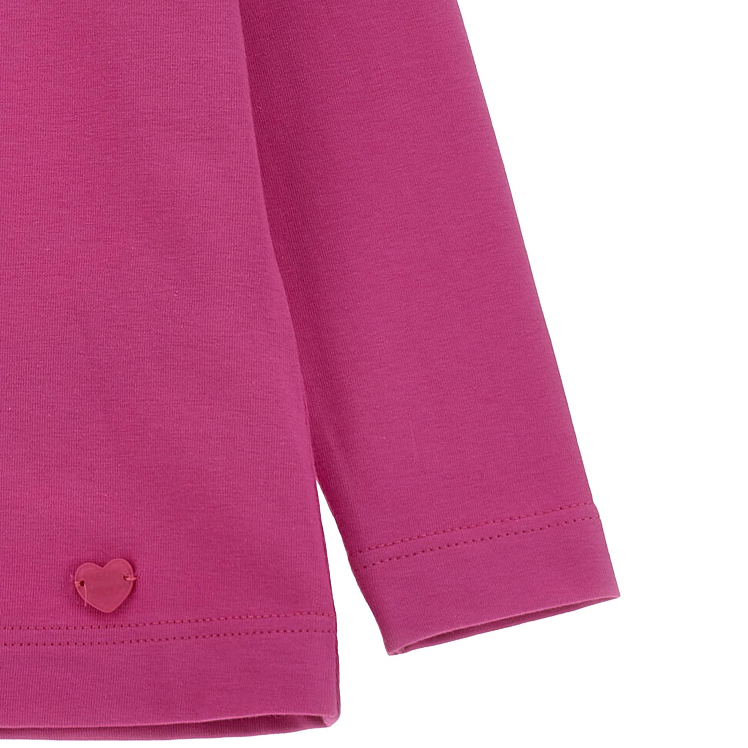 T-shirt FUCSIA con colletto in tulle - annameglio.com abbigliamento moda