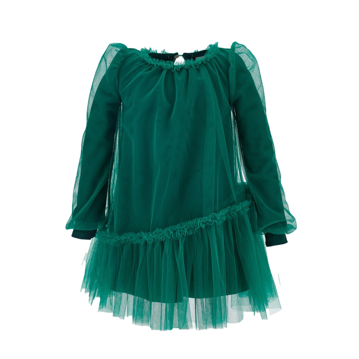Abito verde per bambina in tulle - annameglio.com abbigliamento moda