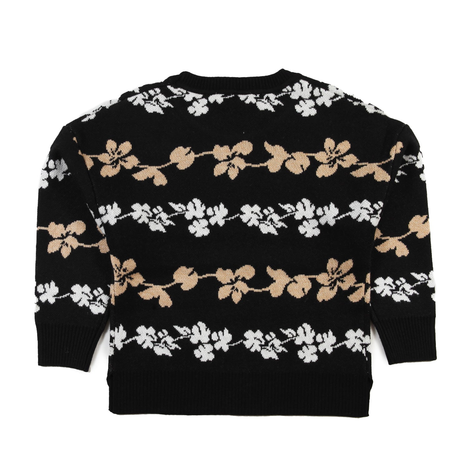 Pullover Monnalisa nero, beige e bianco Bambina - annameglio.com abbigliamento moda