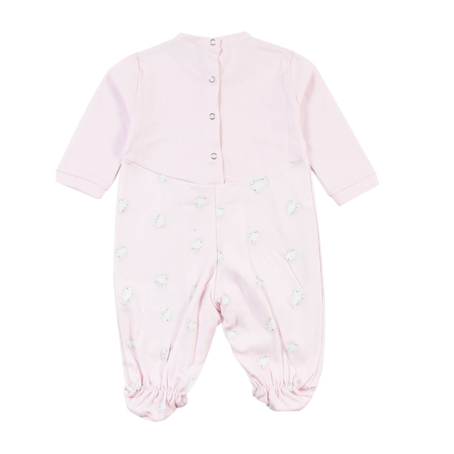 Tutina Monnalisa rosa con cuori cristallo stampati - annameglio.com abbigliamento moda