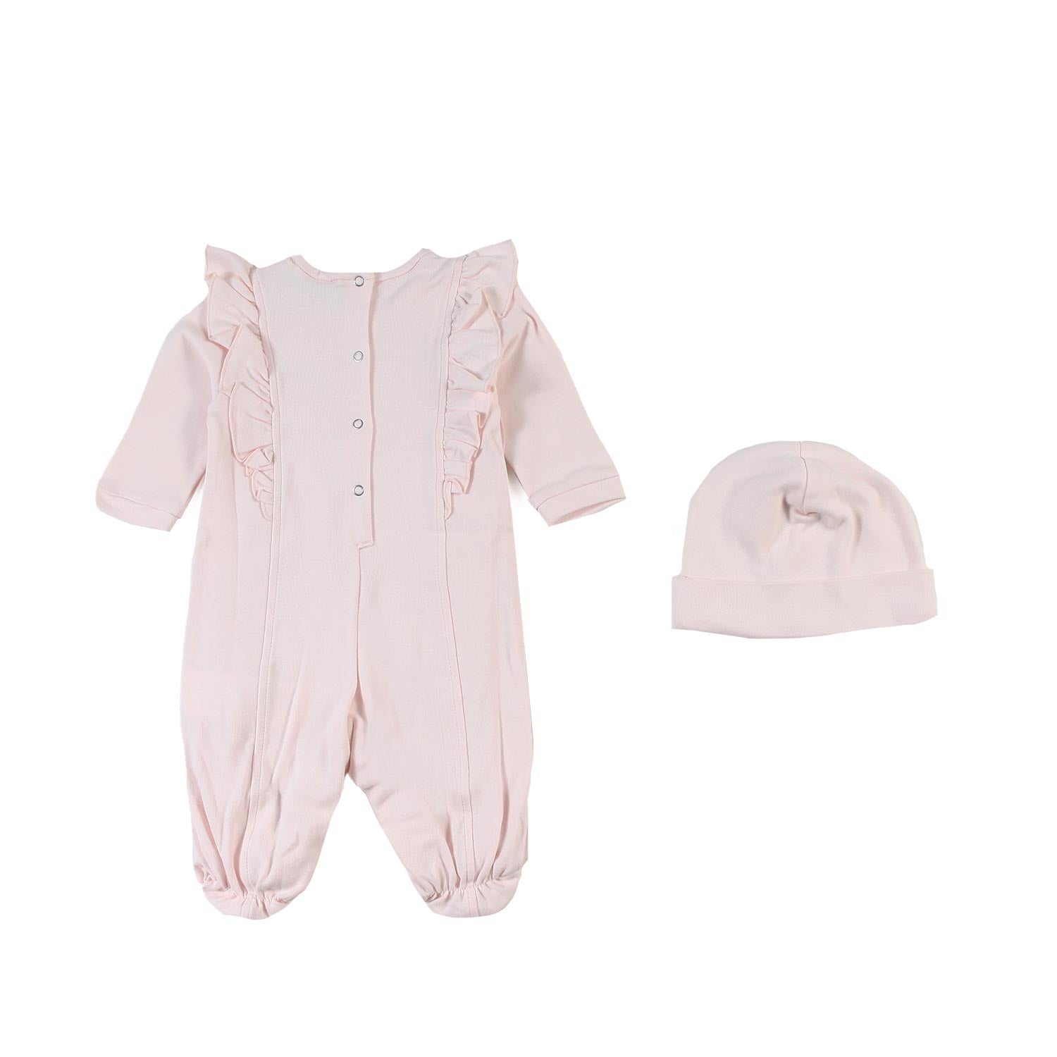 Set tutina Monnalisa rosa chiaro con berretto - annameglio.com abbigliamento moda