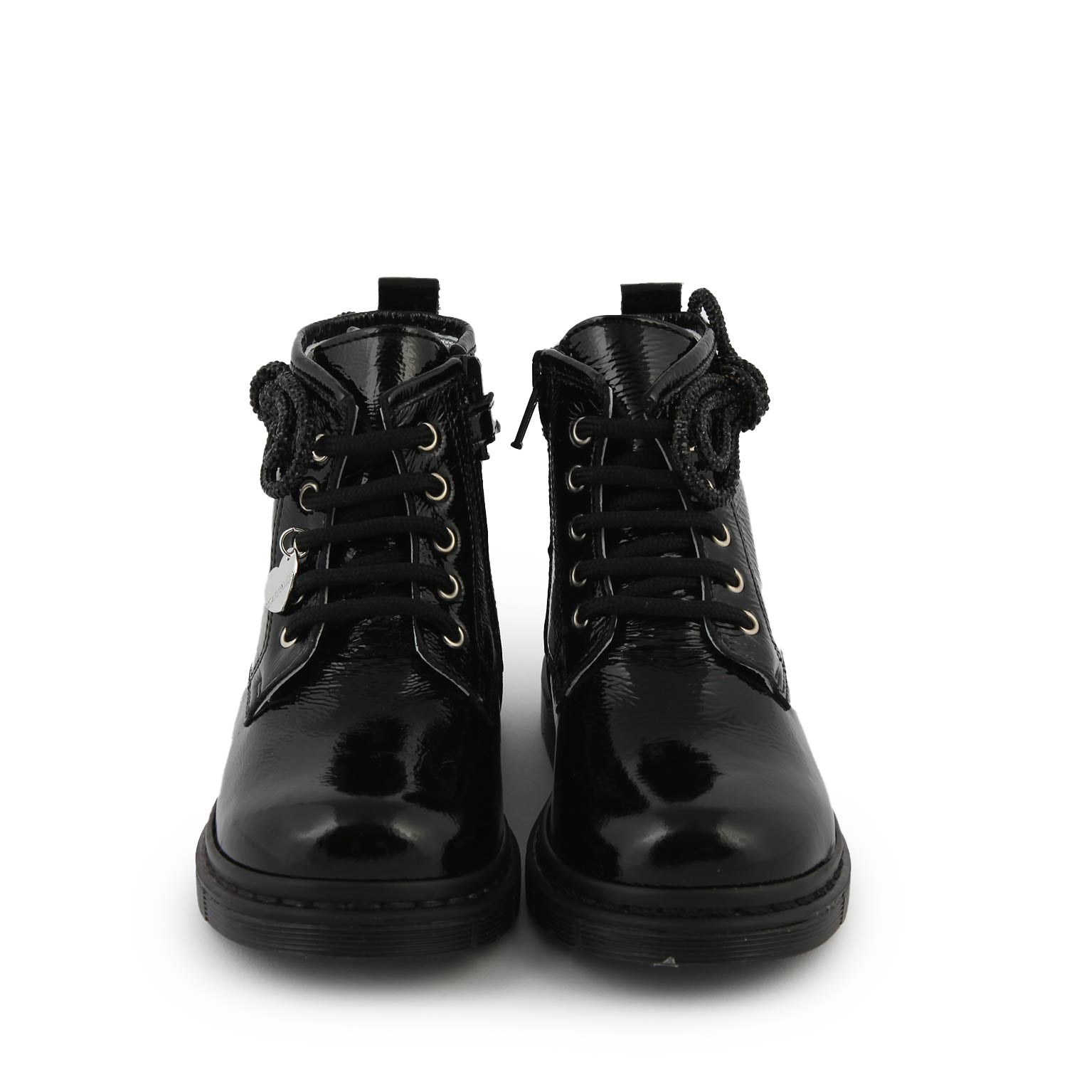 Anfibi Monnalisa neri con fiocco strass Bimba - annameglio.com abbigliamento moda