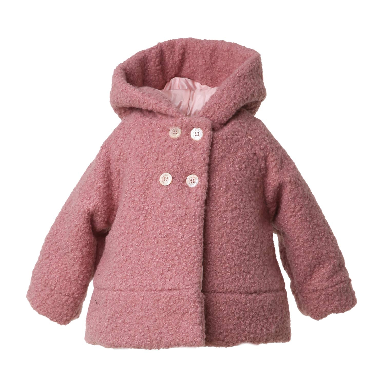 Cappotto teddy La Stupenderia rosa antico Bimba - annameglio.com abbigliamento moda