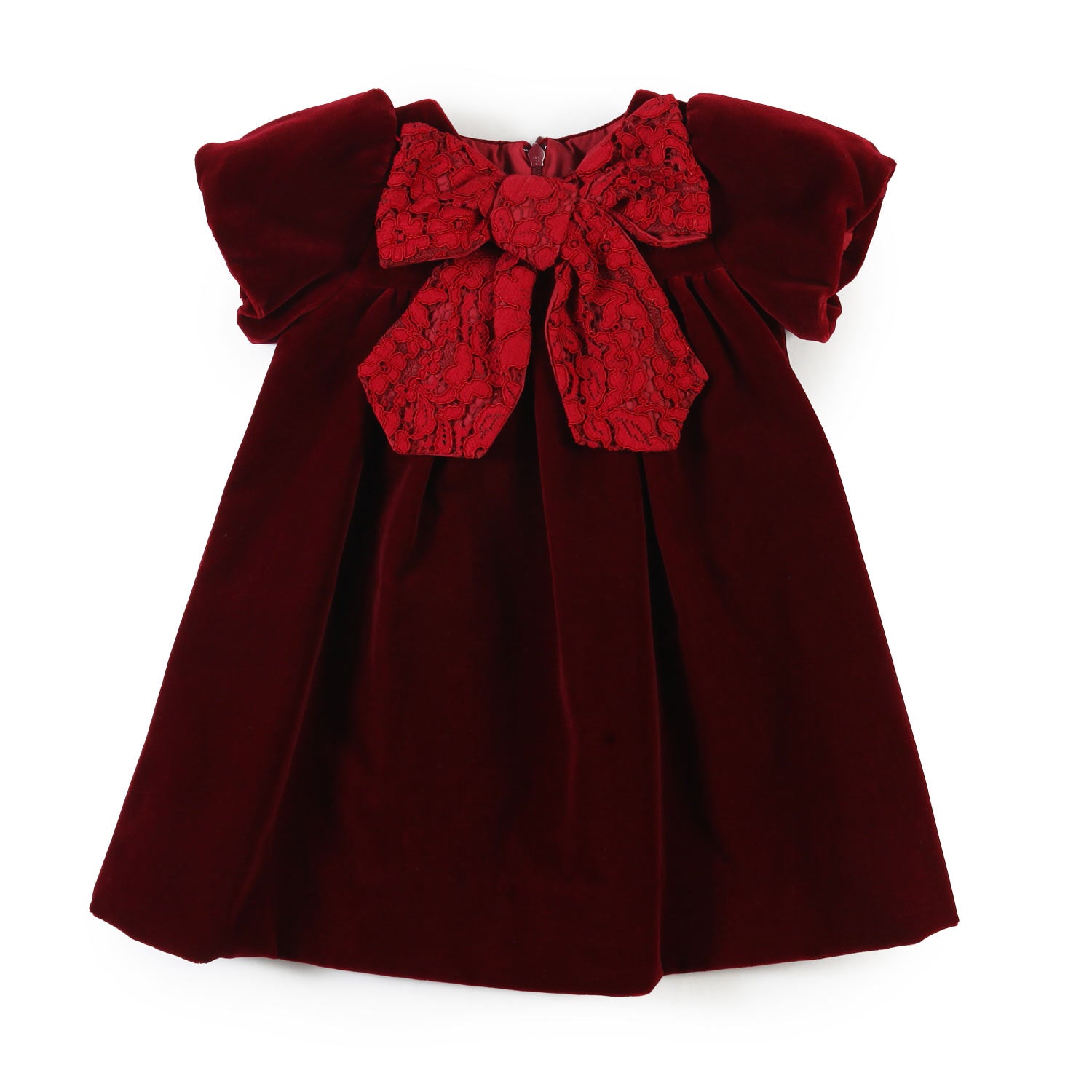 Abito La Stupenderia in velluto bordeaux Bimba - annameglio.com abbigliamento moda