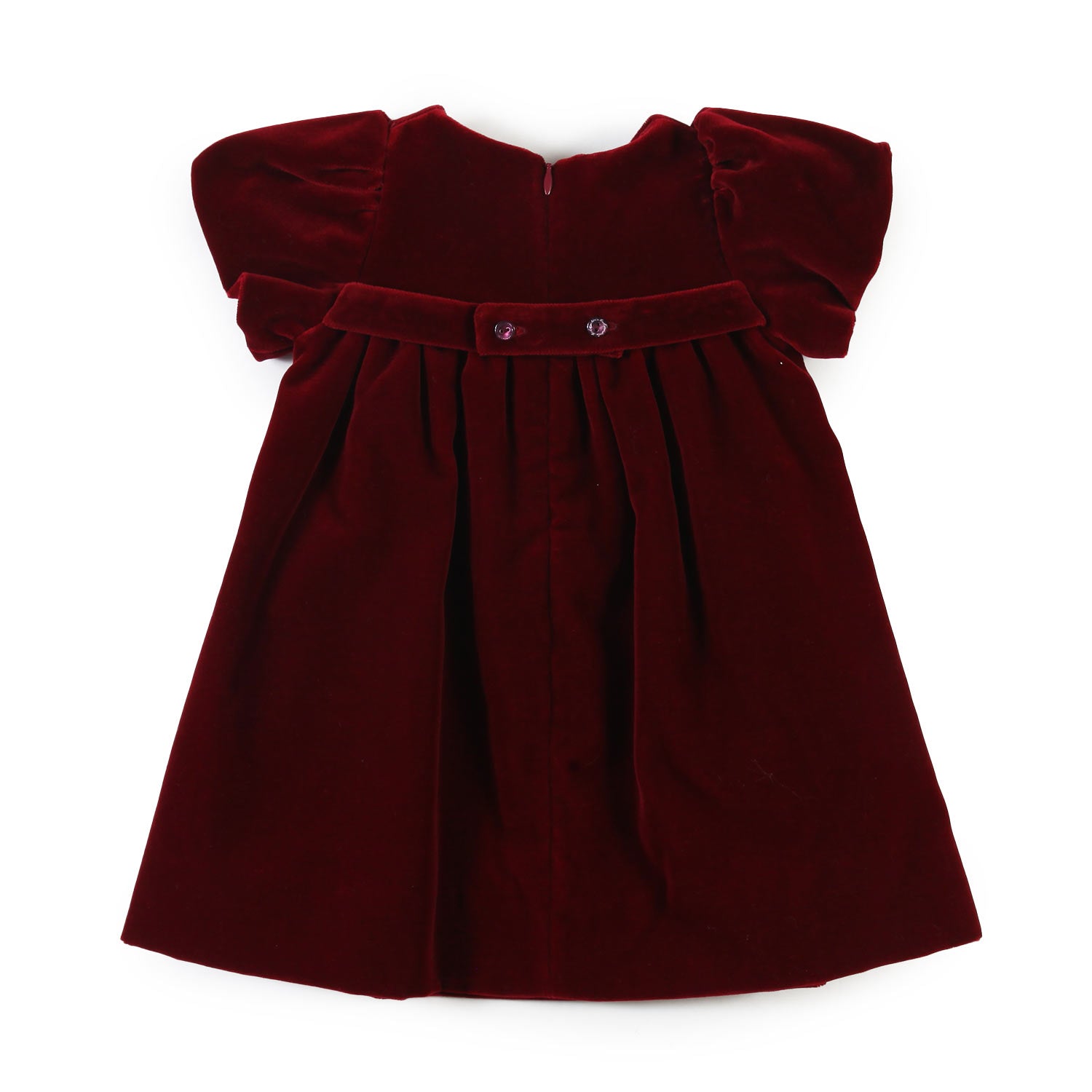 Abito La Stupenderia in velluto bordeaux Bimba - annameglio.com abbigliamento moda