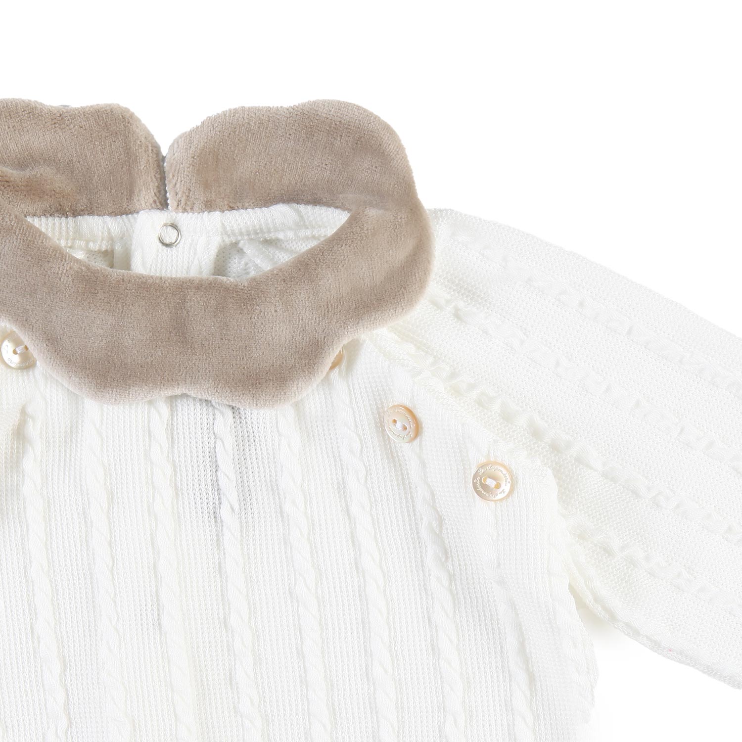 Tutina unisex La Stupenderia bianca e beige - annameglio.com abbigliamento moda