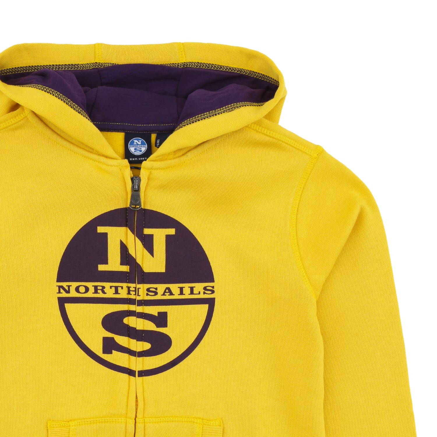 Maglia con cappuccio gialla a contrasto - annameglio.com abbigliamento moda