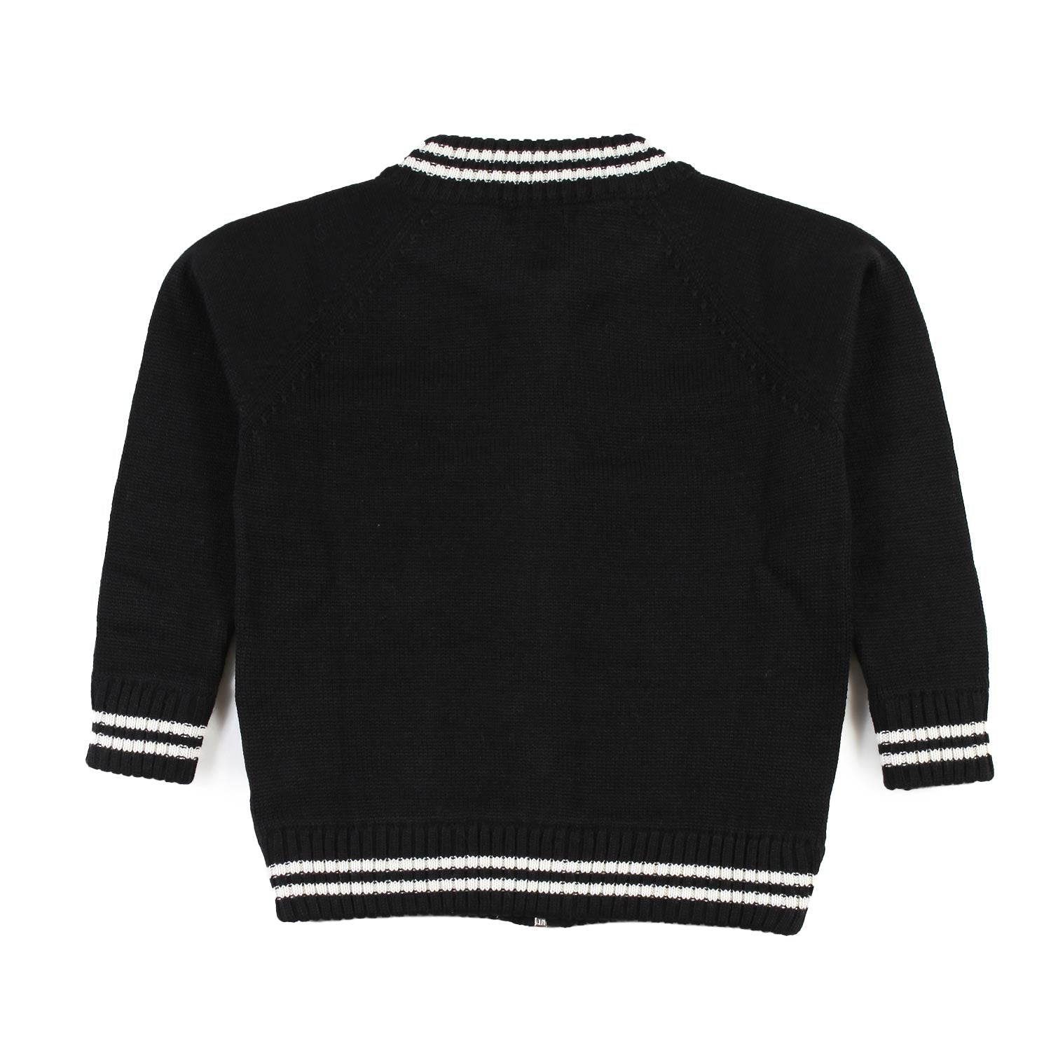 Cardigan NK Ogliastro nero e panna - annameglio.com abbigliamento moda