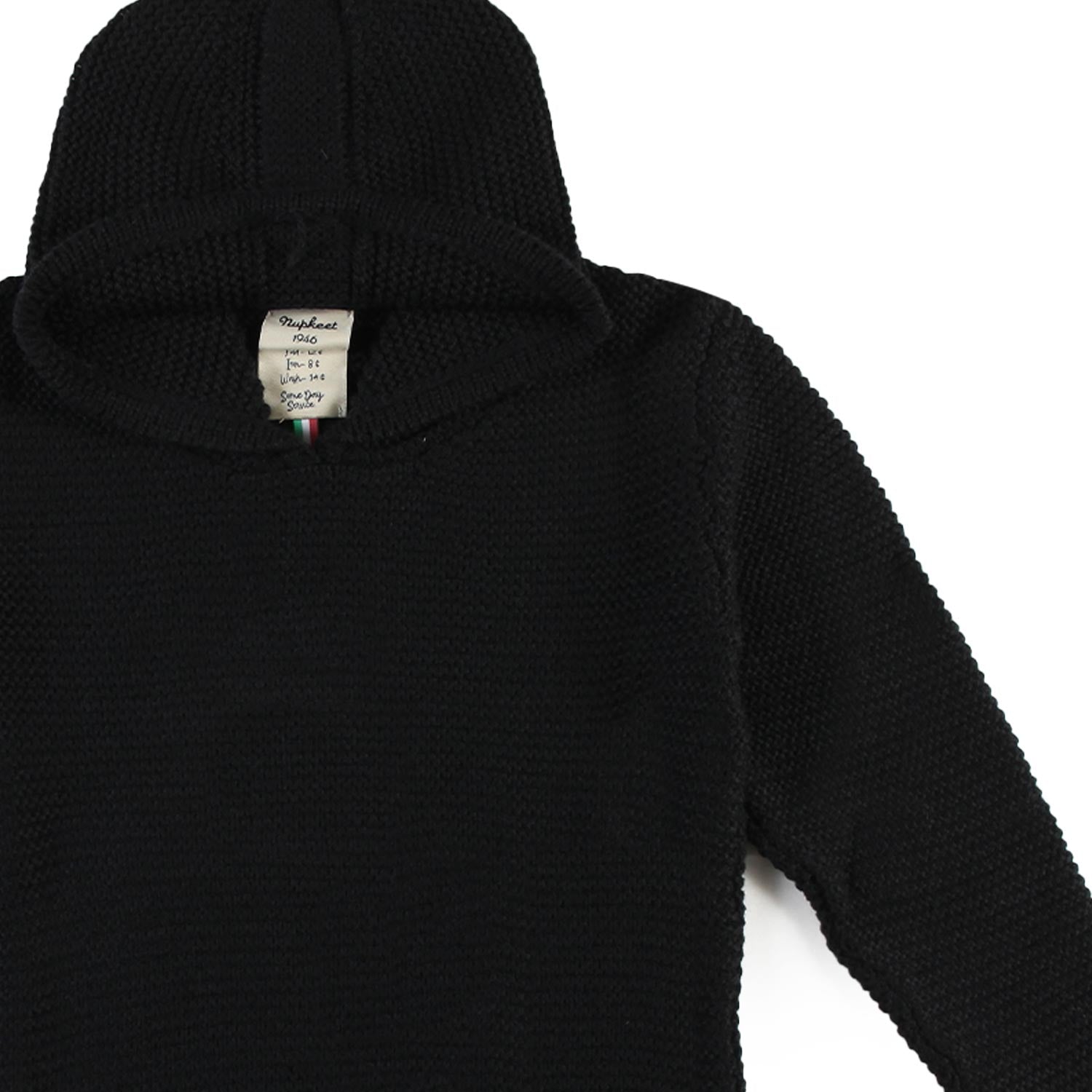 Maglione NK Matese nero con cappuccio - annameglio.com abbigliamento moda