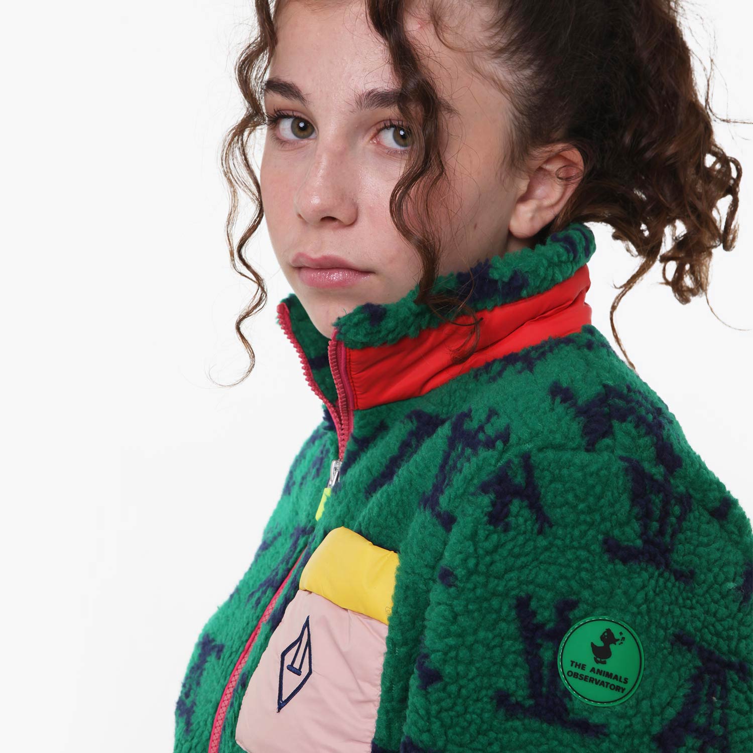 Giacca unisex Sheep verde e multicolor - annameglio.com abbigliamento moda