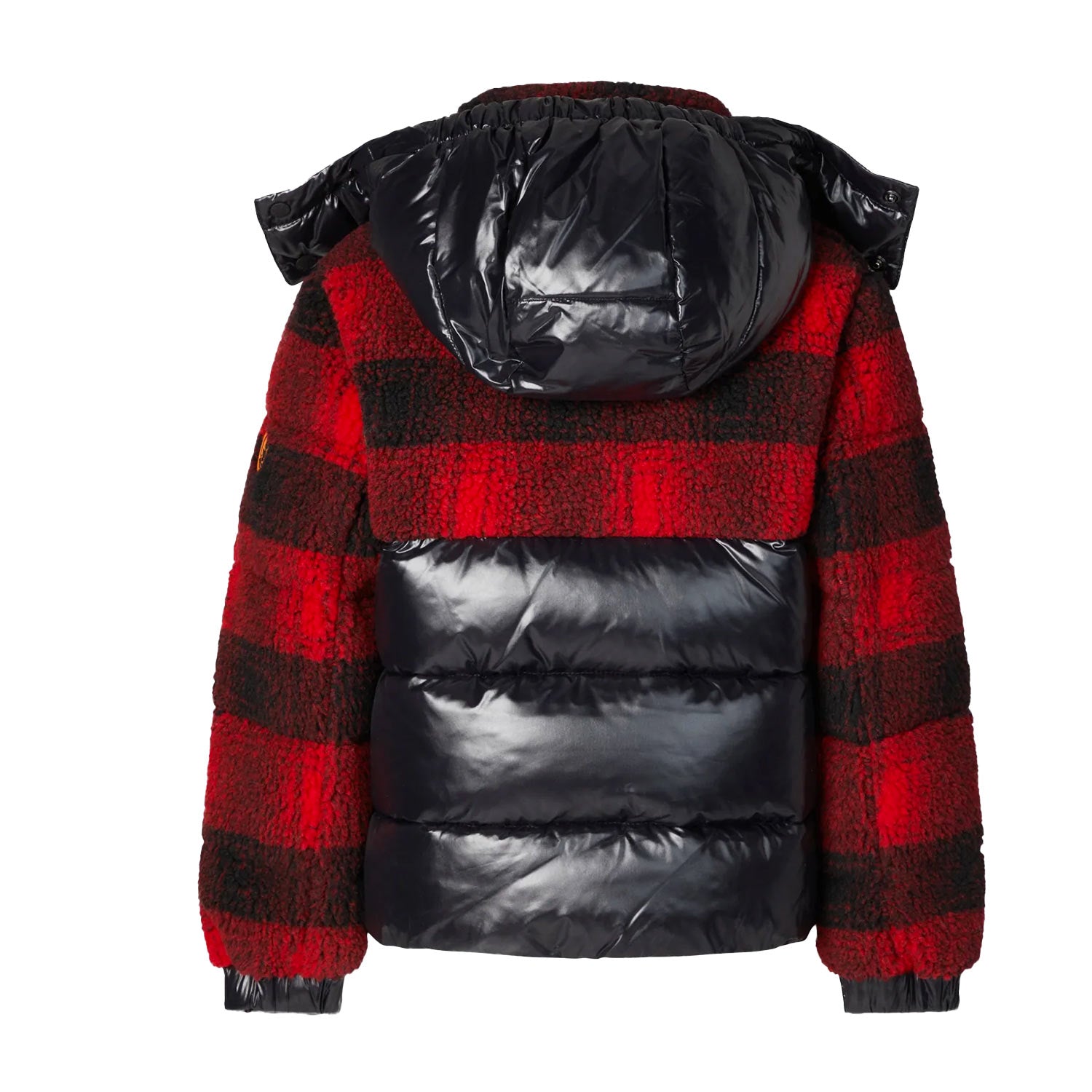 Piumino Zai rosso fiamma tartan e nero semilucido - annameglio.com abbigliamento moda