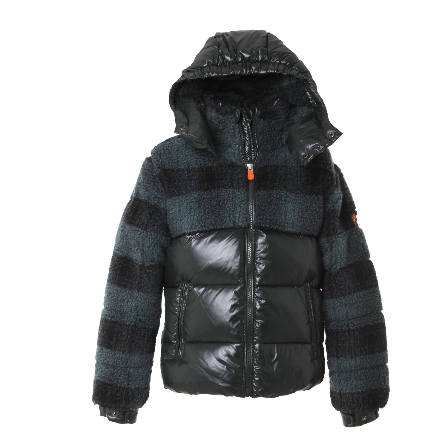 Piumino Zai ottanio tartan e verde pino semilucido - annameglio.com abbigliamento moda