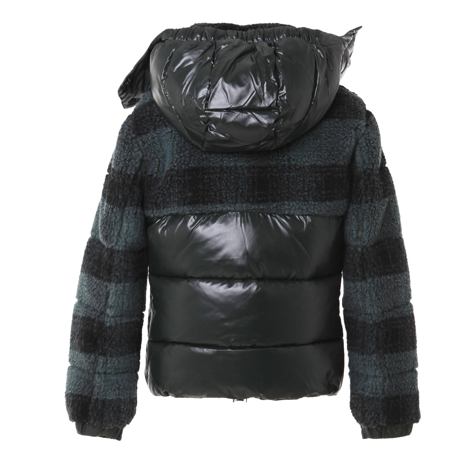 Piumino Zai ottanio tartan e verde pino semilucido - annameglio.com abbigliamento moda