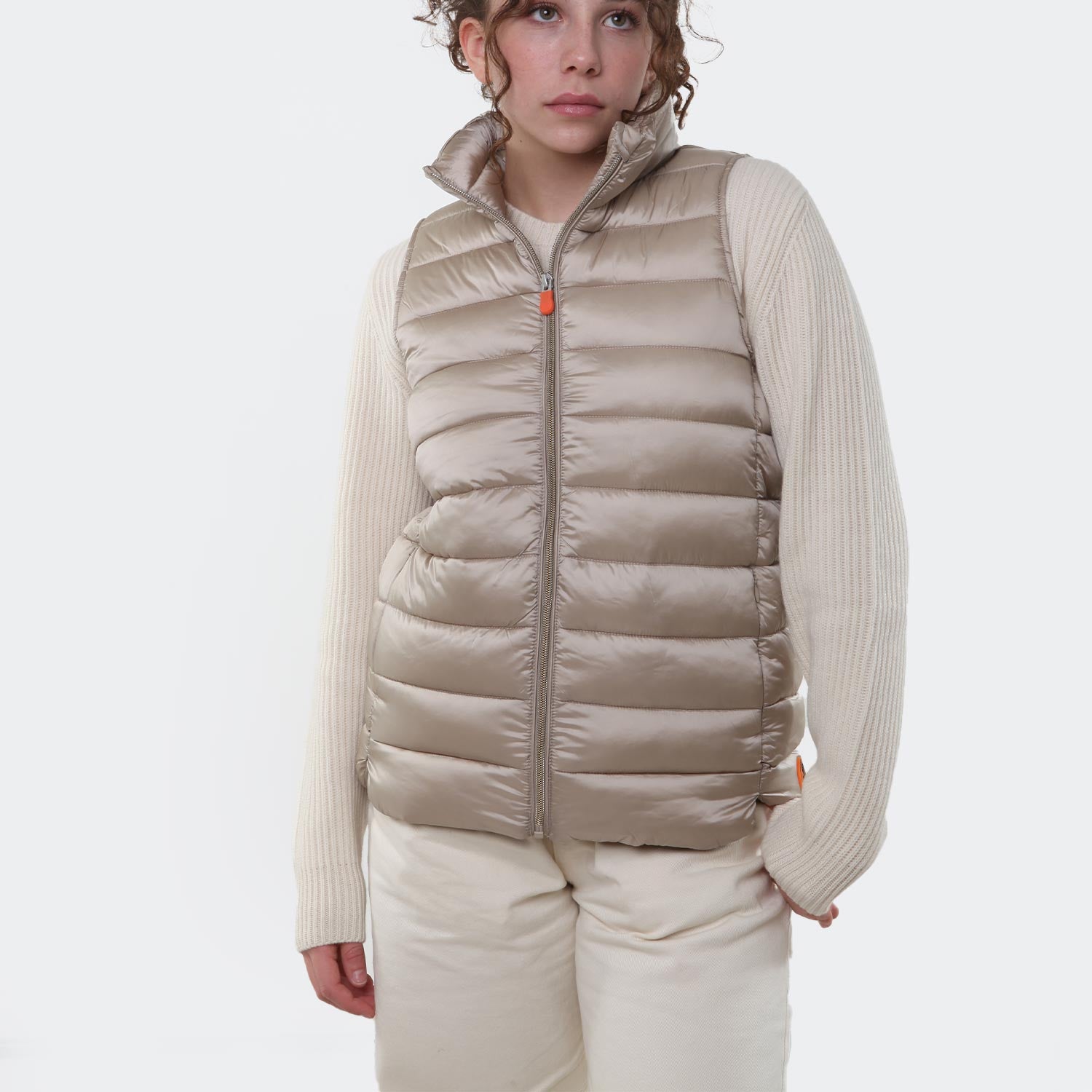 Piumino gilet Franky beige Bambina e Ragazza - annameglio.com abbigliamento moda