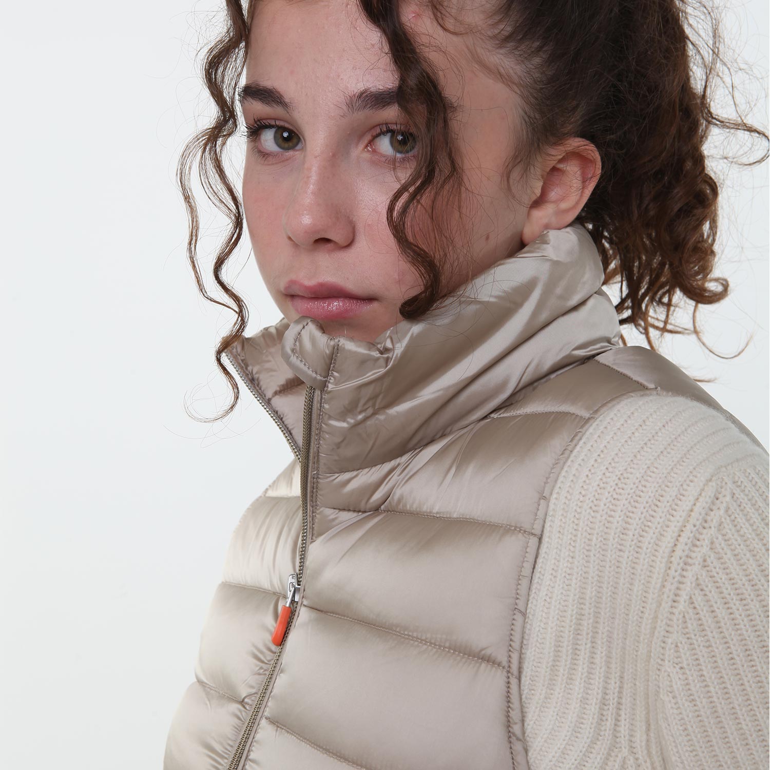 Piumino gilet Franky beige Bambina e Ragazza - annameglio.com abbigliamento moda