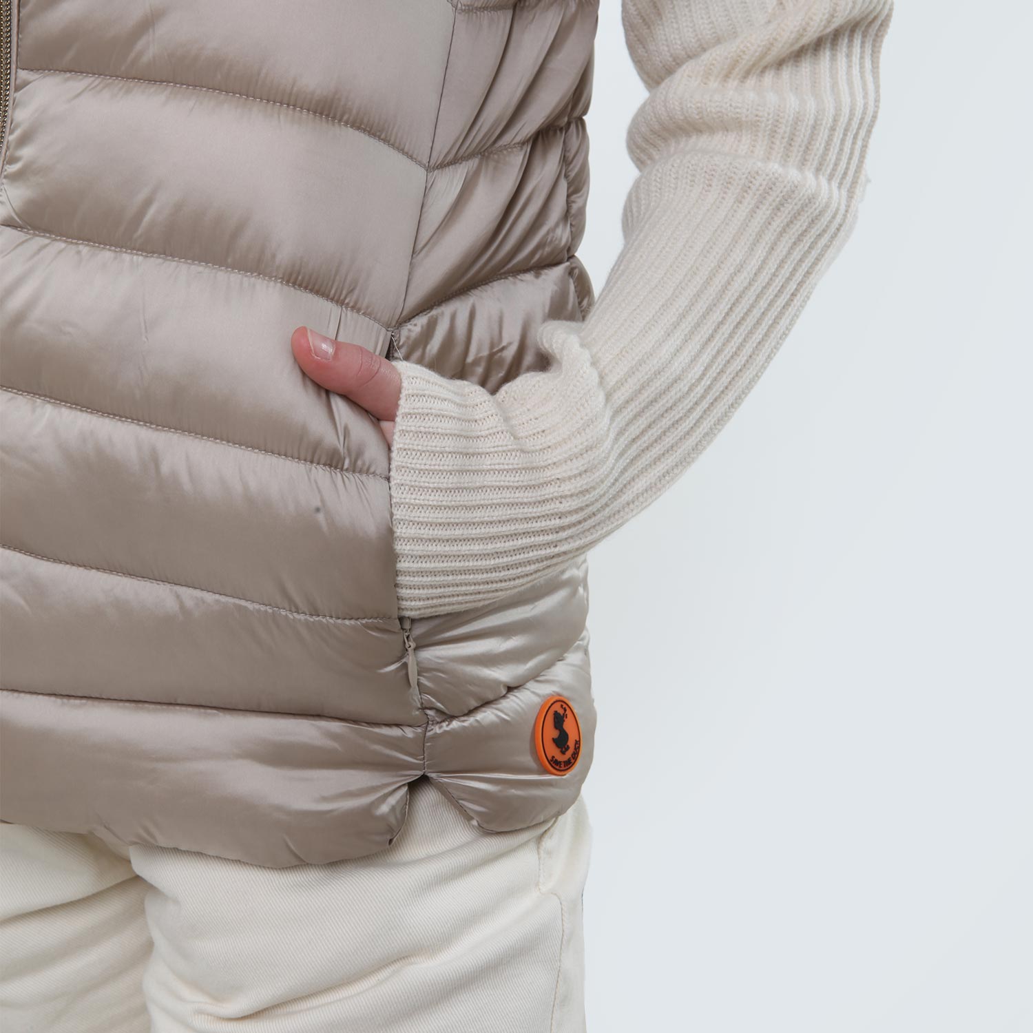 Piumino gilet Franky beige Bambina e Ragazza - annameglio.com abbigliamento moda