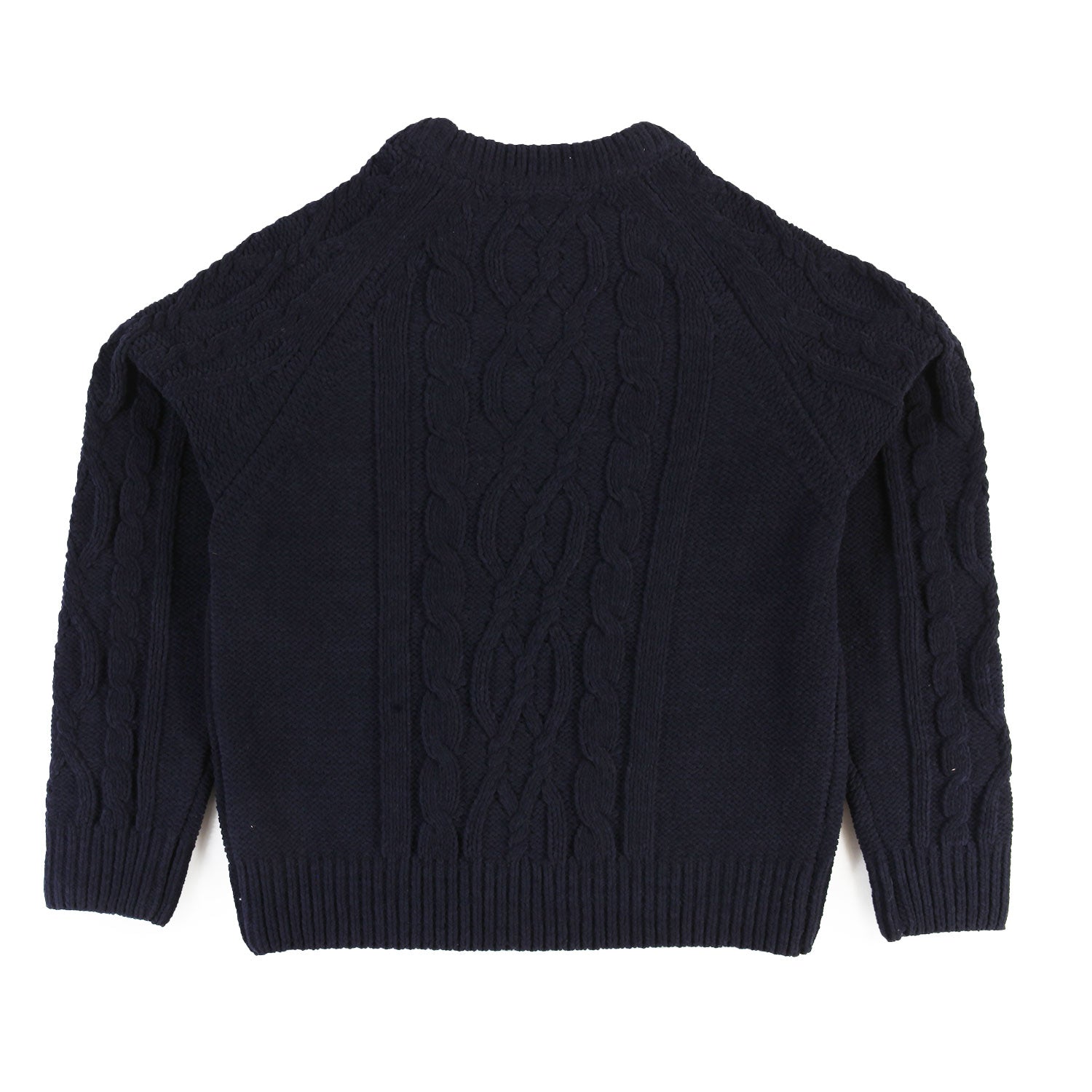 Maglione blu navy con ricamo - annameglio.com abbigliamento moda