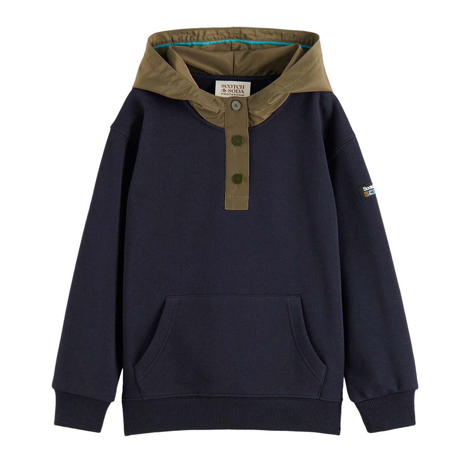 felpa blu navy e verde bambino - annameglio.com abbigliamento moda
