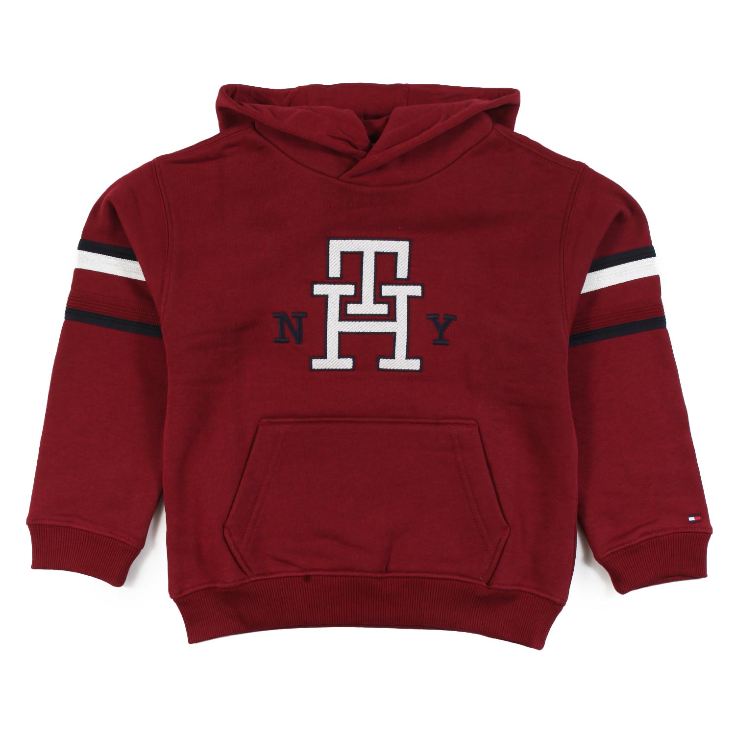 Felpa Tommy Hilfiger con bande e marsupio - annameglio.com abbigliamento moda