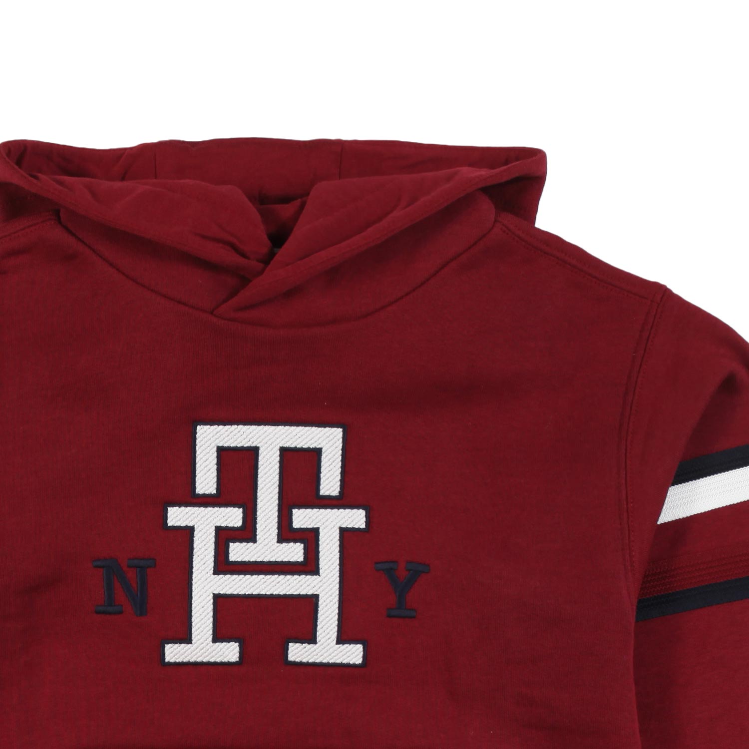 Felpa Tommy Hilfiger con bande e marsupio - annameglio.com abbigliamento moda