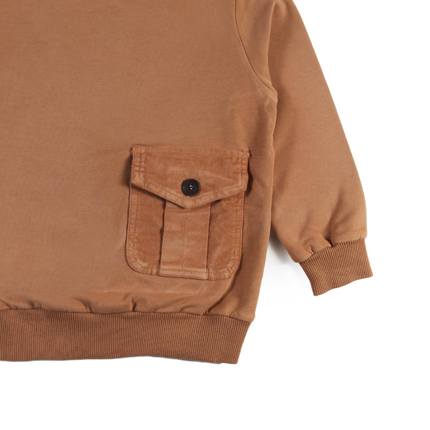 Felpa unisex Zhoe e Tobiah marrone biscotto - annameglio.com abbigliamento moda