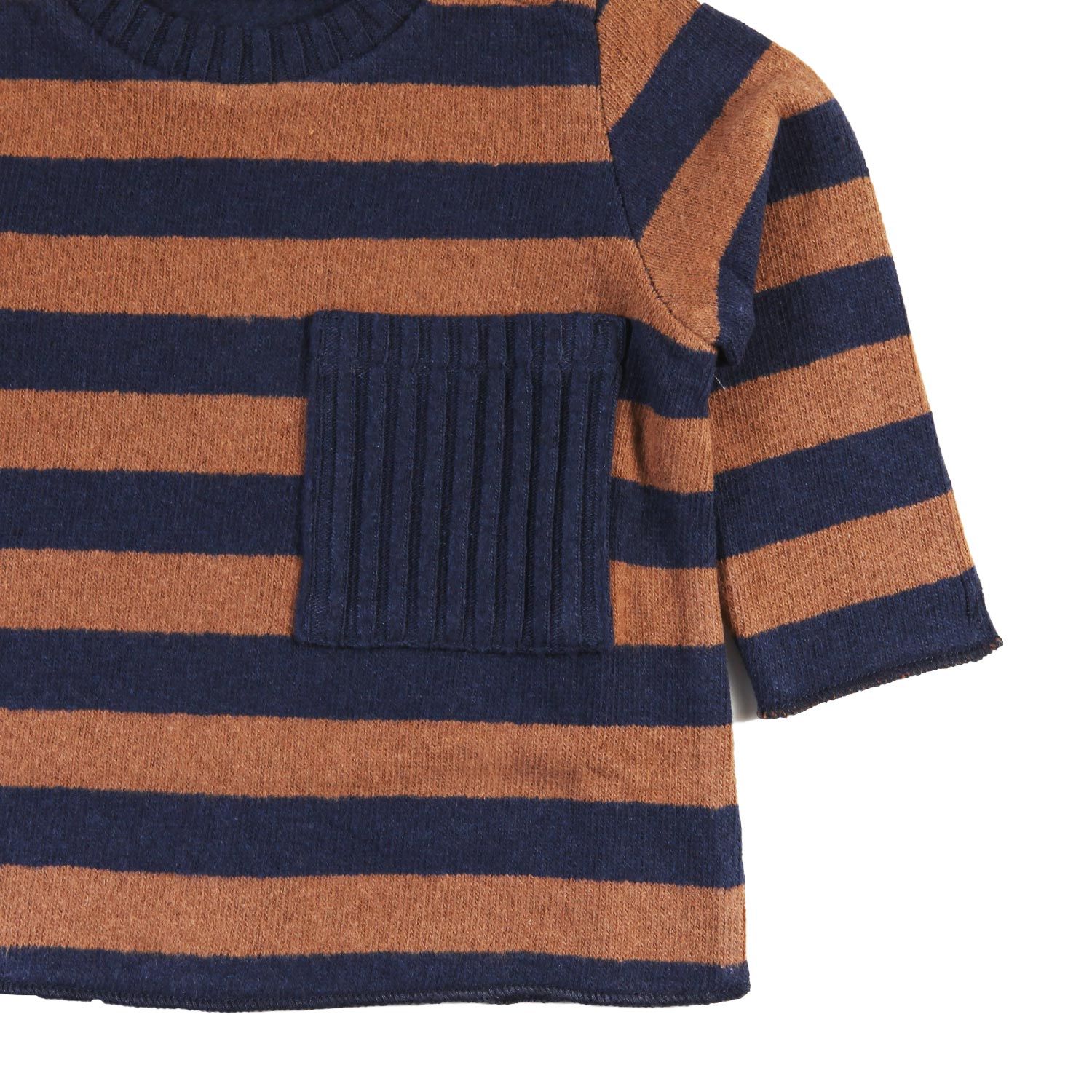 Maglia Zhoe e Tobiah blu e tabacco Bimbo - annameglio.com abbigliamento moda