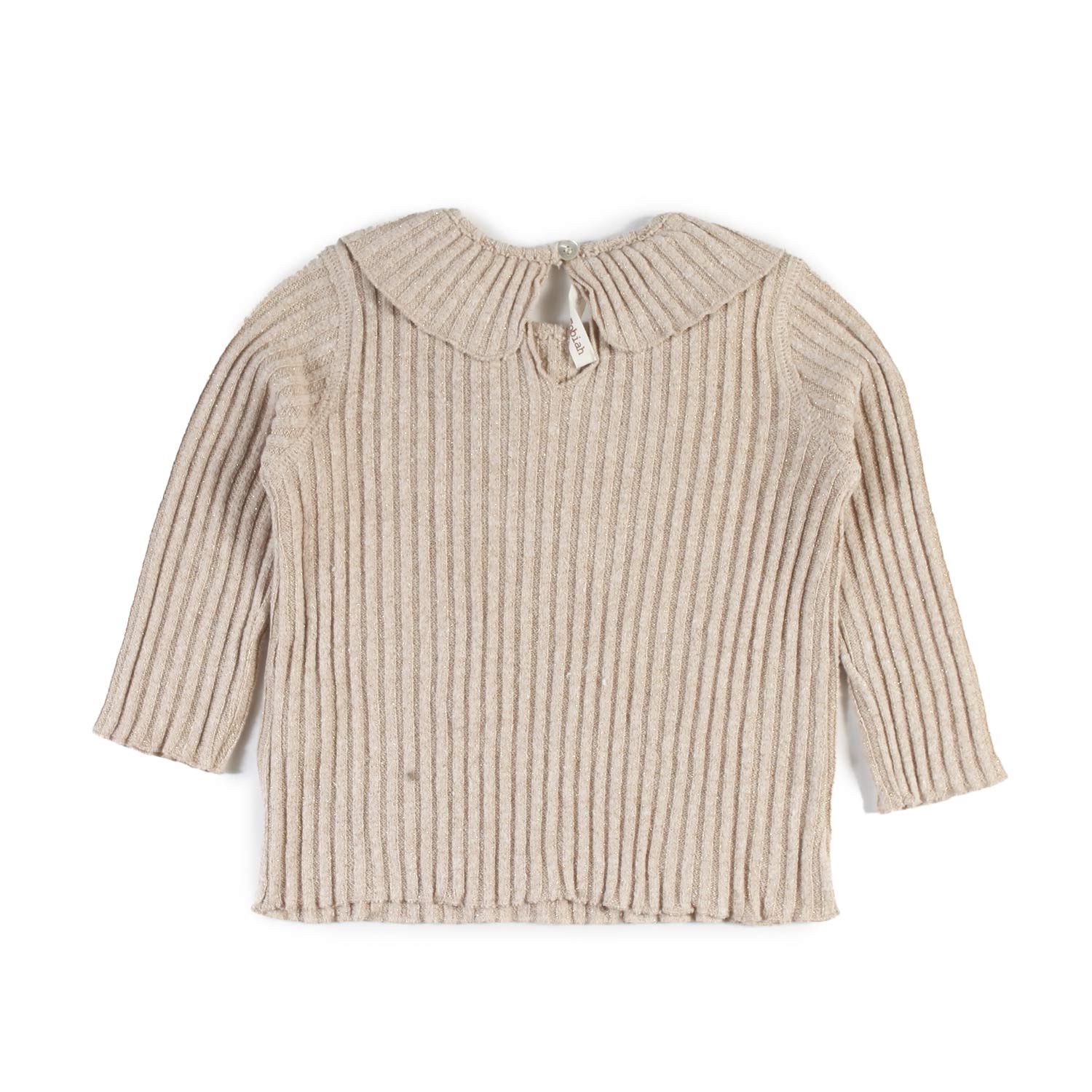 Maglia Zhoe e Tobiah beige ecru e oro Bimba - annameglio.com abbigliamento moda