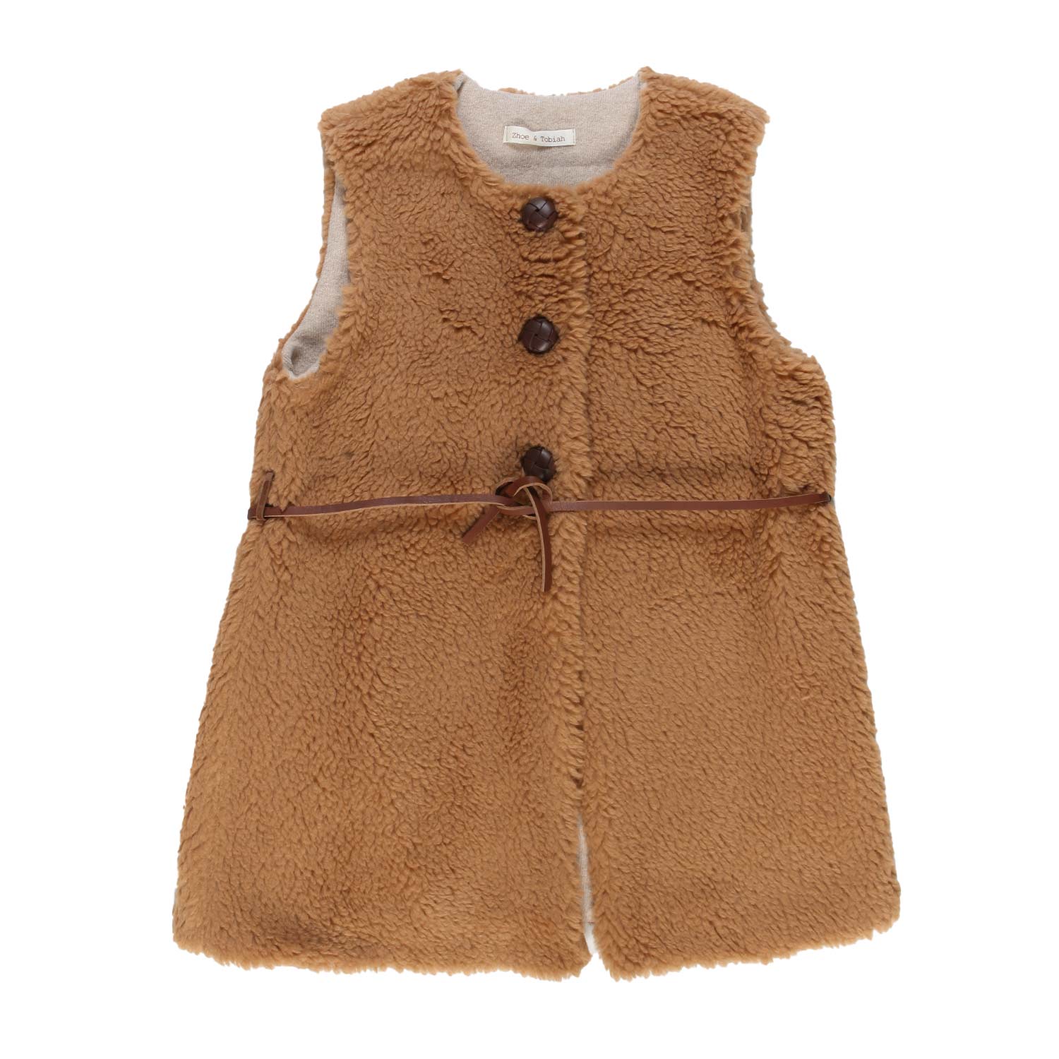 Gilet teddy Zhoe e Tobiah biscotto e beige Bambina - annameglio.com abbigliamento moda